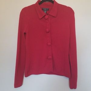 Sarah Spencer red sweater